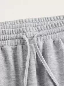 SHEIN EZwear Pantalon de survêtement à cordon à poche