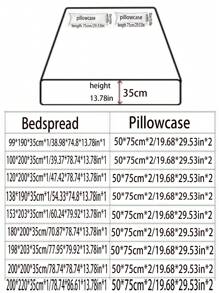 3pcs Simple Daisy Print Bedspread Set With 2pcs Pillow Case Without Filler, Modern Polyester Comfortable Bedspread For Bedroom - Multicolor - View 2