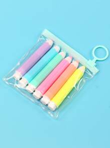 1 Kim Bấm Màu Trơn & 1 Hộp Kim Bấm, Bộ Kim Bấm Di Động Đơn Giản Dành Cho Trường Học, Văn Phòng, Sinh Viên - Nhiều màu - Xem 1