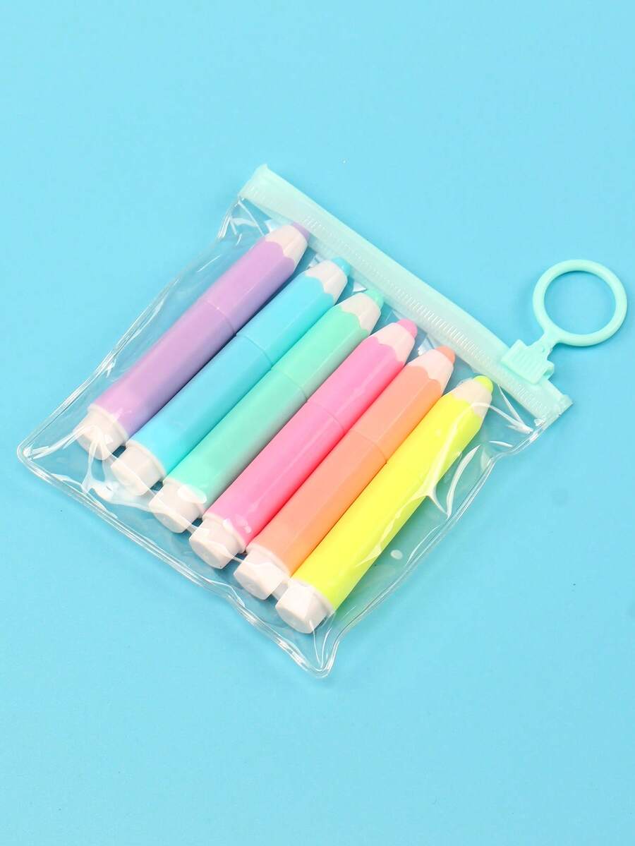 1 Kim Bấm Màu Trơn & 1 Hộp Kim Bấm, Bộ Kim Bấm Di Động Đơn Giản Dành Cho Trường Học, Văn Phòng, Sinh Viên - Nhiều màu - Xem 1