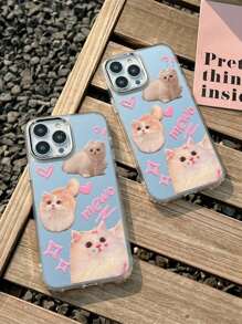 Cat Pattern Mirror Phone Case