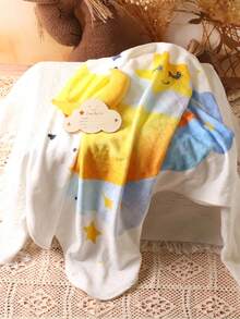 嬰兒攝影卡通圖案毯子和2入組道具