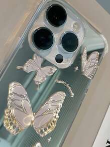 Fairycore Y2k 1 件 Gucadi 化妆镜和 5 件 Butterfly Kx 图案蝴蝶，兼容 Apple 手机壳，兼容 iPhone 11、iPhone 13、iPhone 14 Pro Max - 彩色 - 查看 2