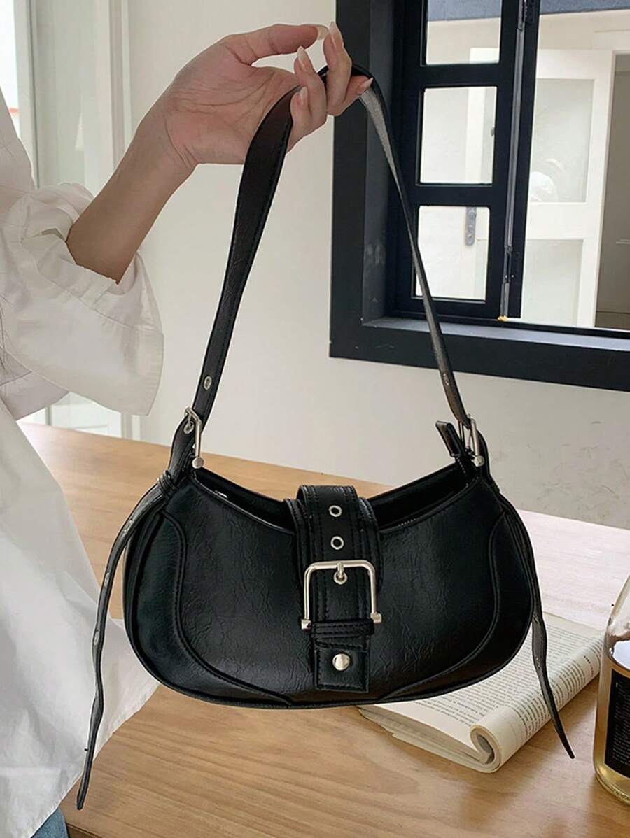 Trang trí khóa túi Hobo trung bình - màu đen - Xem 1