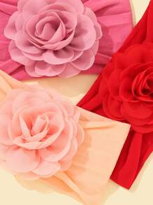 6 cái Dây buộc tóc trang trí hoa cho bé gái cho cuộc sống hàng ngày - Nhiều màu - Xem 4