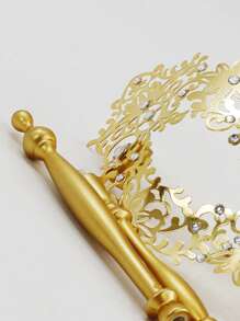 Phụ Nữ Rhinestone & Dính Trang Trí Trang Phục Thời Trang Kính Mắt Cho Đảng - Vàng - Xem 3