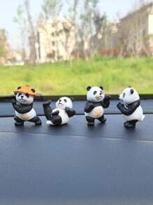 4pcs Panda Design Car Ornament