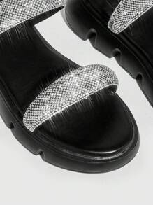 Giày bệt dày và Dép nêm Nữ - màu đen - Xem 6