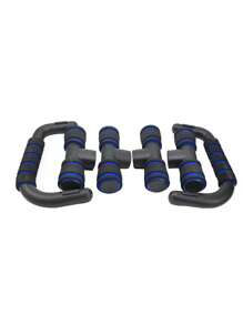 H型俯臥撑護具訓練臂力鍛煉胸肌健美擴胸家用小型健身器材 - 藍色 - 查看 3