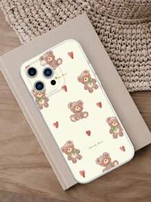 可愛熊設計TPR聚氨酯材料手機殼適用於蘋果和三星手機 - 彩色 - 查看 2