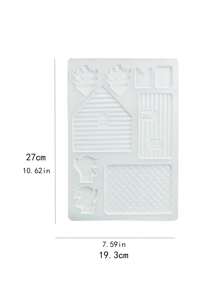 1入組巧克力房子形狀糖果模具 - 米色 - 查看 2