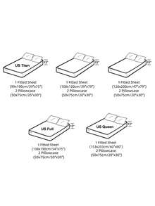 Bộ 3 tấm họa tiết tay cầm chơi game, 1 tấm phẳng & 2 vỏ gối, bộ chăn ga gối polyester hiện đại cho cả mùa - Nhiều màu - Xem 2