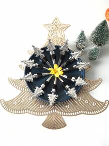 1 pieza Tapón de vino con diseño de árbol - Plateado - Ver 1