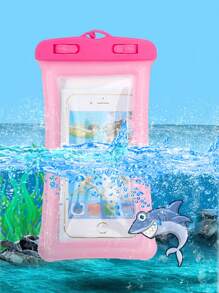 防水透明手機包防水手機殼 - 玫紅色 - 查看 4