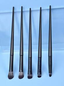 5件套眼影刷套装，化妆刷套装，化妆刷组合，化妆刷套装，全套化妆刷，化妆刷套装，全套化妆工具，刷子套装，化妆刷套装，化妆礼盒套装 - 黑色 - 查看 1