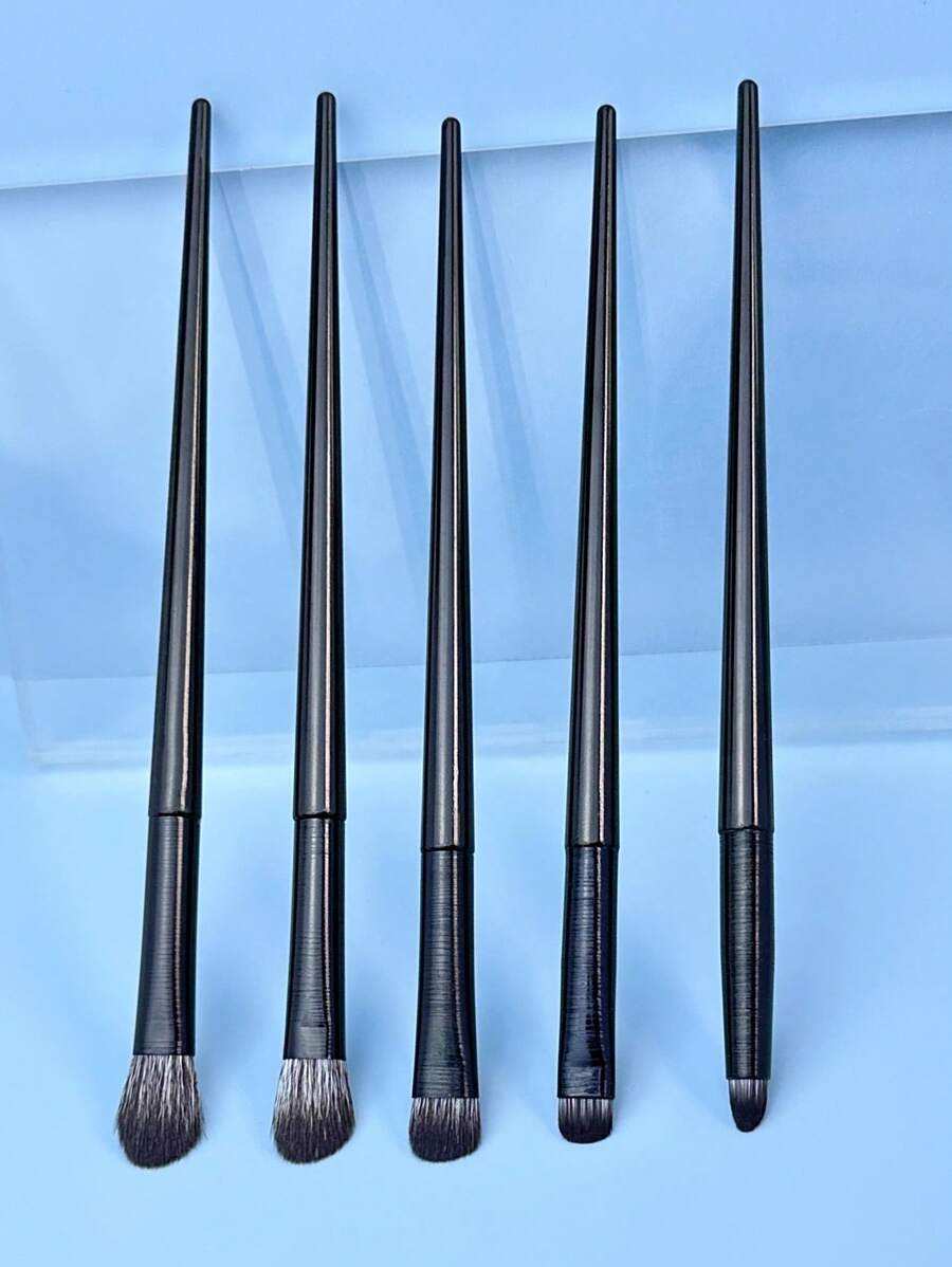 5件套眼影刷套装，化妆刷套装，化妆刷组合，化妆刷套装，全套化妆刷，化妆刷套装，全套化妆工具，刷子套装，化妆刷套装，化妆礼盒套装 - 黑色 - 查看 1