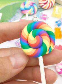 32入組彩色糖果和棒棒糖形狀包塑膠可愛包修身填充 - 彩色 - 查看 4