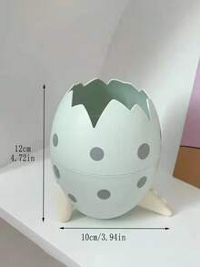 1pc Egg Design Random Pen Holder, Cute Multi-purpose Desktop Stationery Storage Box For Office, Student Stationery Storage - Multicolor - View 2