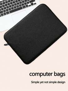 1pc Shockproof Tablet/Laptop Sleeve Compatible With Ipad - Black - View 7