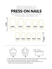 用24入組長杏仁動物黑色漸變貓圖案假指甲和1張膠帶和1入組指甲銼升級您造型 - 彩色 - 查看 3