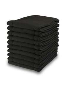 Littles & Bloomz Bebé 10 piezas Pañal de tela de tela reutilizable para diariamente - Negro - Ver 1