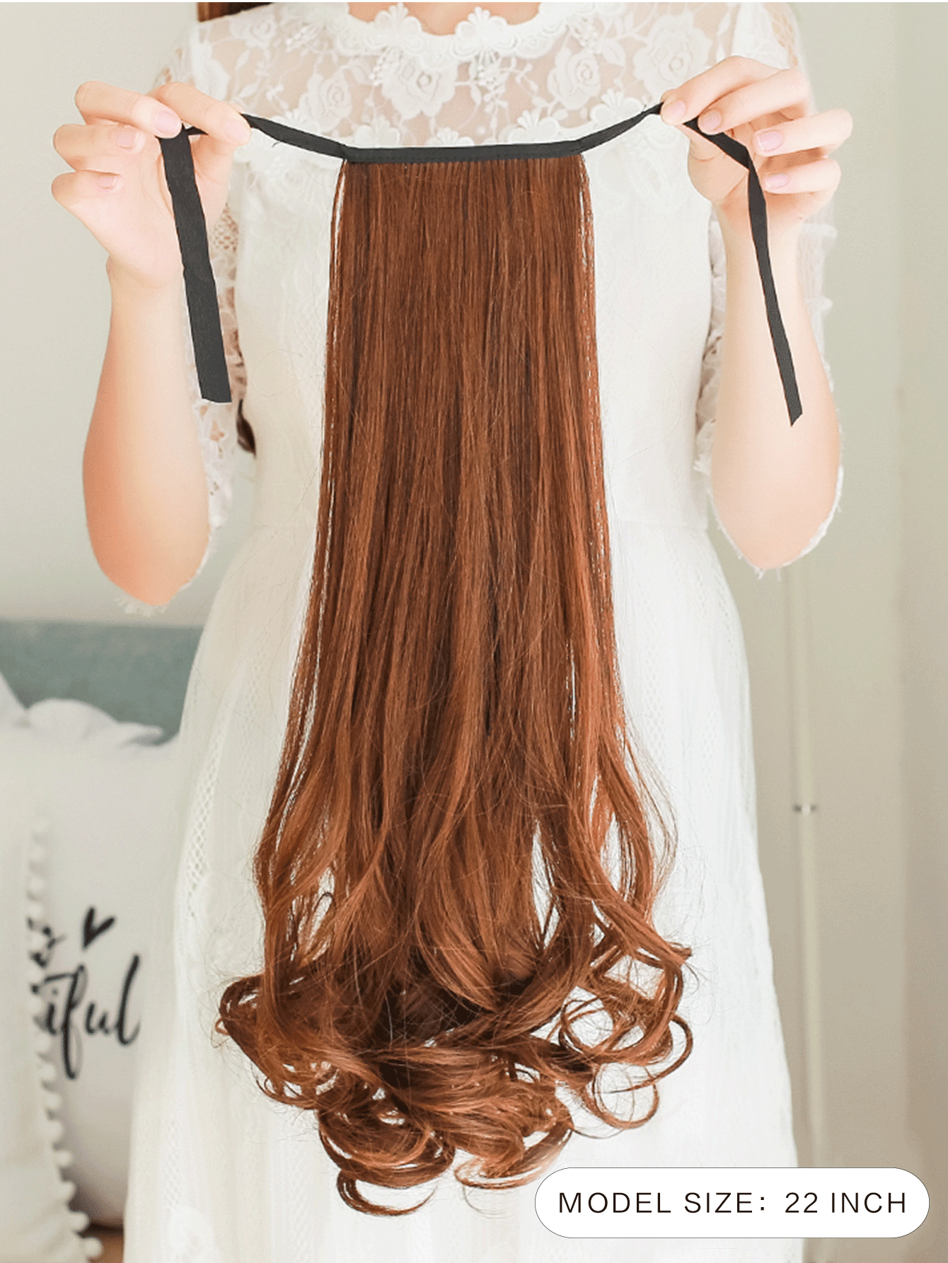 Long Curly Ponytail Synthetic Hair Extension SHEIN UK