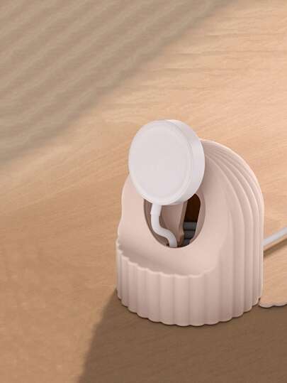 Wavy Cylinder Silicone Charging Dock Stand Compatible With Apple Watch