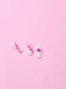 1入組水鑽美甲飾品 - 粉色 - 查看 7