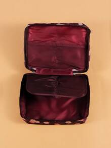 Túi trang điểm họa tiết hoa - Đồng - Xem 2