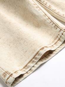 Manfinity Men Slant Pocket Denim Shorts - Khaki - View 6