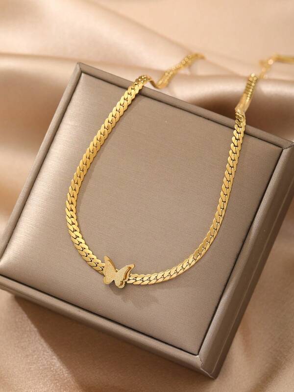 Butterfly Decor Necklace SHEIN USA
