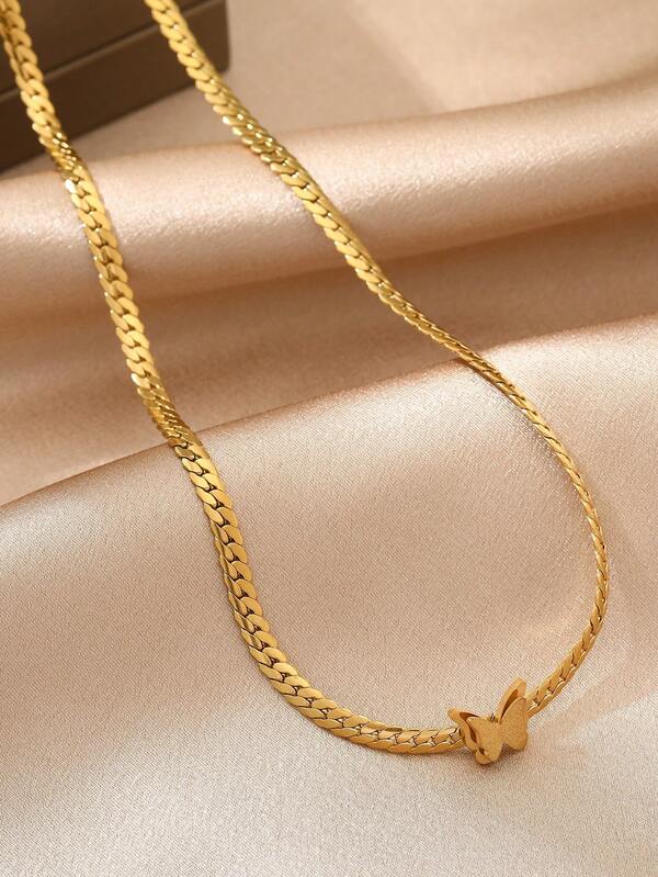 Butterfly Decor Necklace SHEIN USA