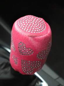 2入組水鑽裝飾車手剎和換檔蓋套裝 - 粉色 - 查看 5