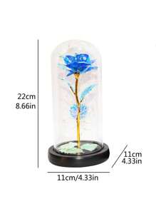1pc Eternal Rose Home Decor Ornament For Valentine'S Day - Blue - View 3