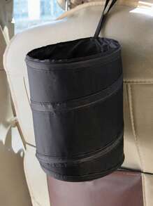 1 thùng rác vải chống thấm nước có thể gập lại trên ô tô - màu đen - Xem 12