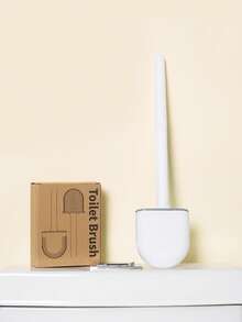 1入組矽膠廁所現代長柄馬桶清潔刷