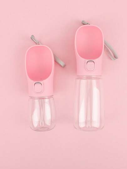 1pc Pink Portable Pet Travel Bottle For Dog For Outdoor Water Bottle Camping