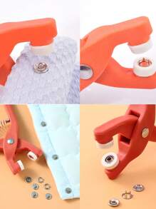 Tool For Installing Snap Fasteners (Including About 40 Sets Of Buttons) - Multicolor - View 1