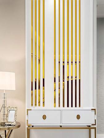 1卷金色鏡子現代不銹鋼牆鏡瓷磚