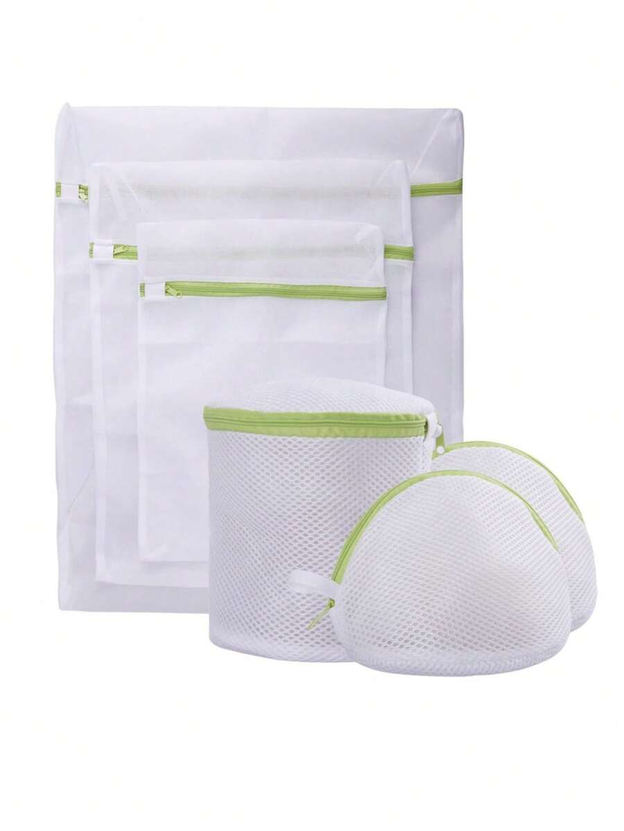 6入組網眼洗衣袋套裝 - 白色 - 查看 1