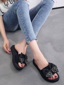 Women's Non-Slip Comfortable Flat Slide Sandals - Black - View 7