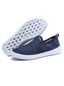 Pantofi Sporti Slip On Pentru Bărbați, Adidași Respirabili - Albastru marin - Vizualizare 3