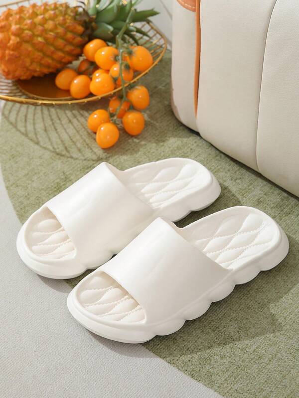 Women Minimalist Single Band Slides, Fashion Bathroom EVA Slides