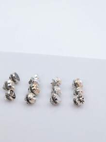 12pcs/Set Women Faux Pear Decor Invisible Removable Button Tighten Buckle Brooches Safety Pin For Scarf Lapel Clothes Skirt Waistband Pants Bags Decoration
