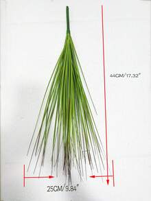 2入組人造植物用於家居裝飾現代塑料假植物 - 綠色 - 查看 3