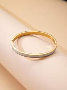 1入組不銹鋼幾何裝飾手鍊女士約會禮物靈魂姐妹禮物女士朋友禮物 - 彩色 - 查看 6