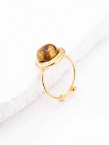 1 vòng thép titan & màu ngọc lam màu sâm panh có thể điều chỉnh - Nhiều màu - Xem 3