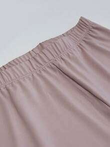 SOLOCOTE Young Girl Lightweight, Stretchy And Breathable Yoga Fitness Leggings In Baby Pink - Dusty Pink - View 5