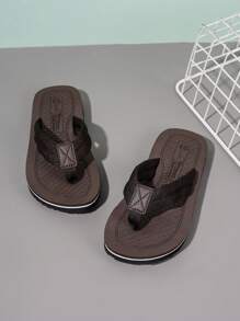 Boys' Summer Casual Flip Flops - Brown - View 2