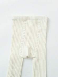 1雙女孩木耳邊休閒褲襪適用於日常 - 白色 - 查看 3